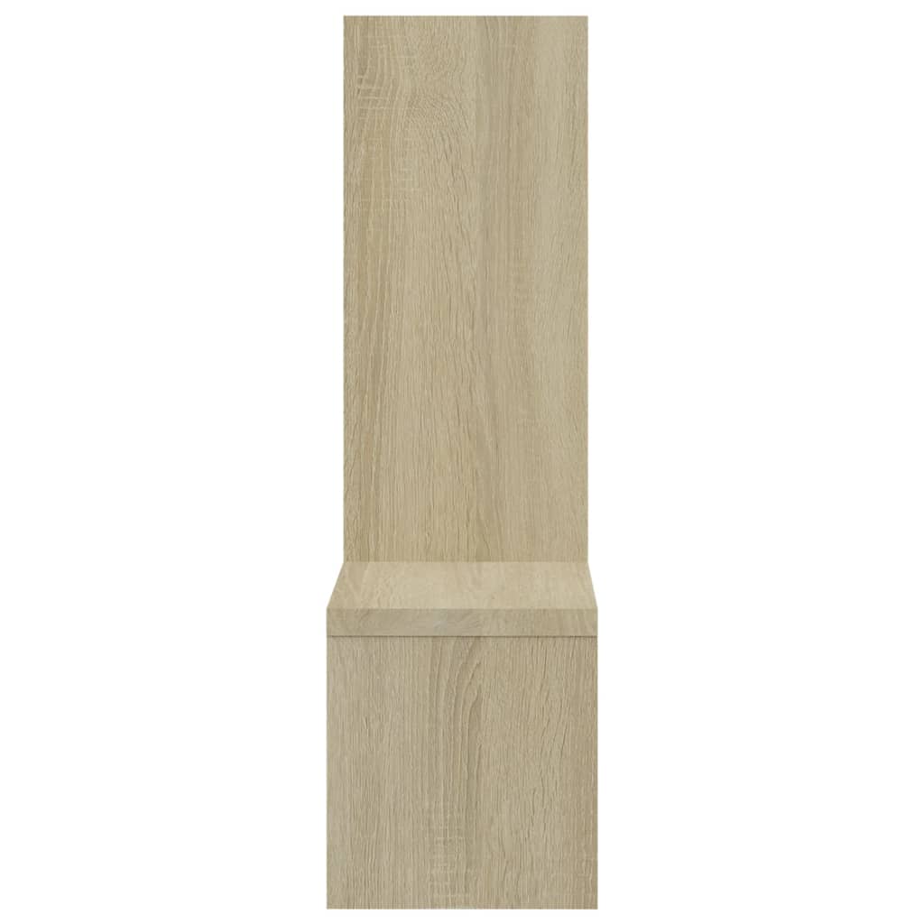 vidaXL Étagères murales 2 pcs Chêne Sonoma 50x15x50 cm Bois d'ingénierie