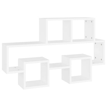 vidaXL Étagère murale en forme de voiture Blanc 82x15x51 cm Bois d'ingénierie