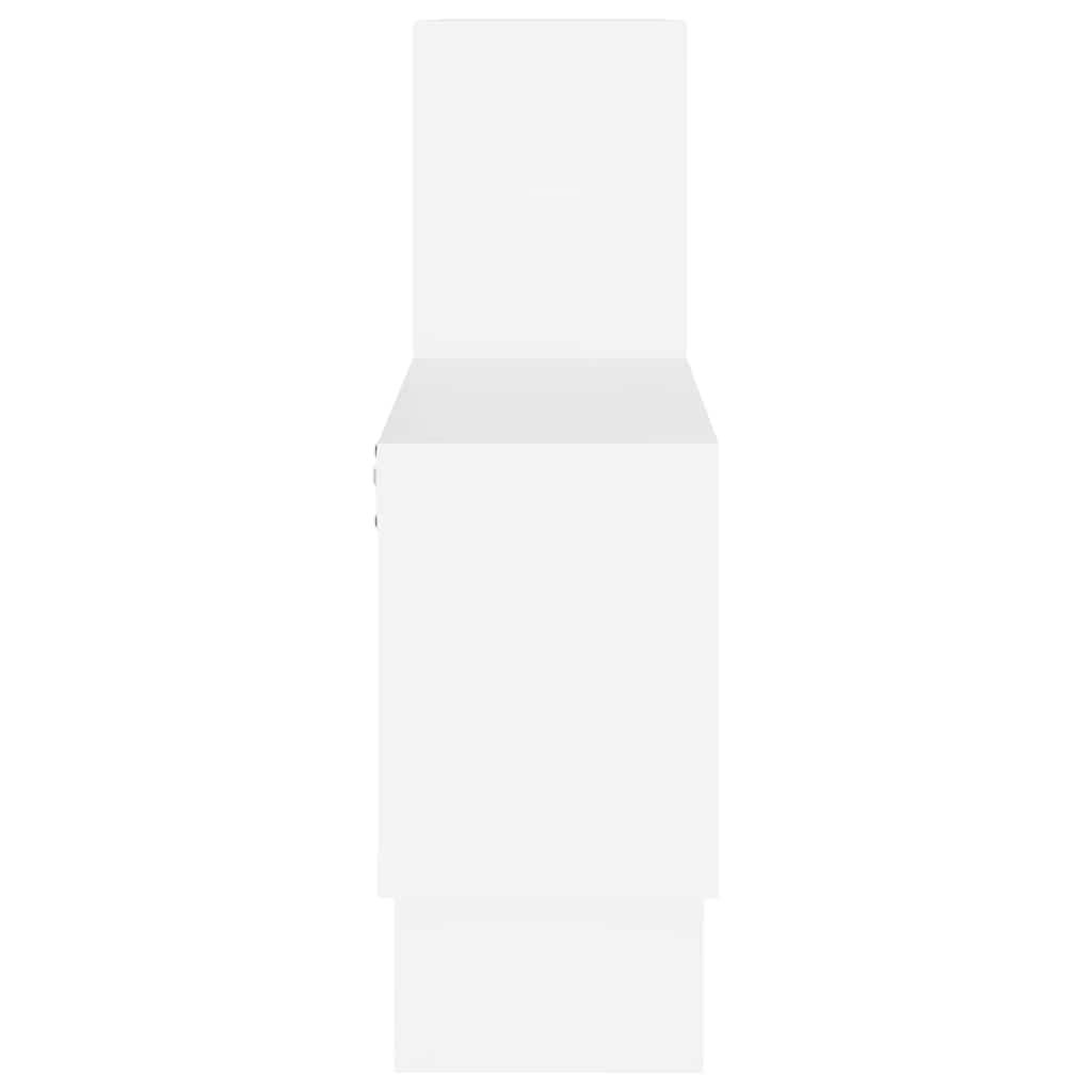 vidaXL Étagère murale en forme de voiture Blanc 82x15x51 cm Bois d'ingénierie
