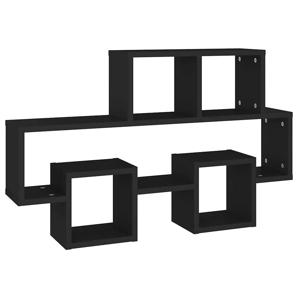vidaXL Étagère murale en forme de voiture Noir 82x15x51 cm Bois d'ingénierie