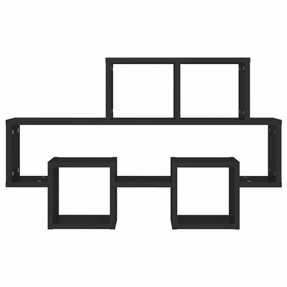 vidaXL Étagère murale en forme de voiture Noir 82x15x51 cm Bois d'ingénierie