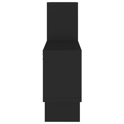 vidaXL Étagère murale en forme de voiture Noir 82x15x51 cm Bois d'ingénierie