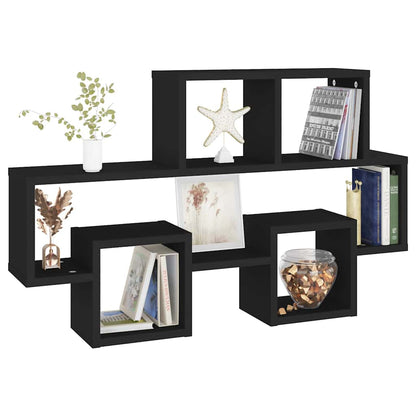 vidaXL Étagère murale en forme de voiture Noir 82x15x51 cm Bois d'ingénierie