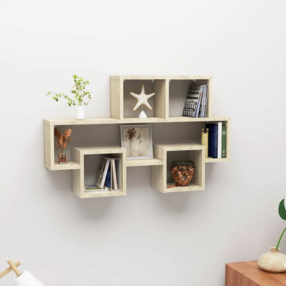 vidaXL Wandregal in Autoform Sonoma-Eiche 82x15x51 cm Holzwerkstoff