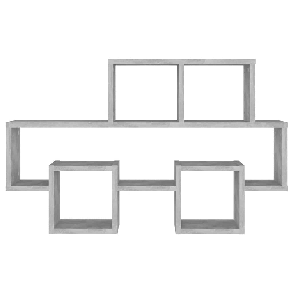 vidaXL Étagère murale en forme de voiture gris béton 82x15x51 cm Bois d'ingénierie
