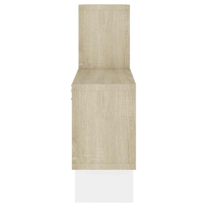 vidaXL Étagère murale voiture Blanc Chêne Sonoma 82x15x51 cm Bois d'ingénierie