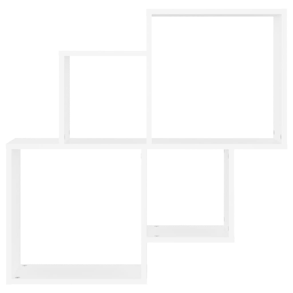 vidaXL Étagère à casiers Blanc 80x15x78,5 cm Bois d'ingénierie