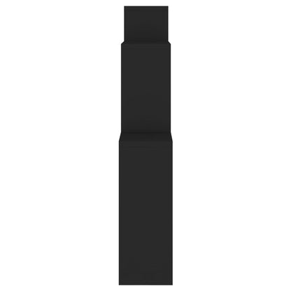 vidaXL Étagère cube noire 80x15x78,5 cm en bois d'ingénierie