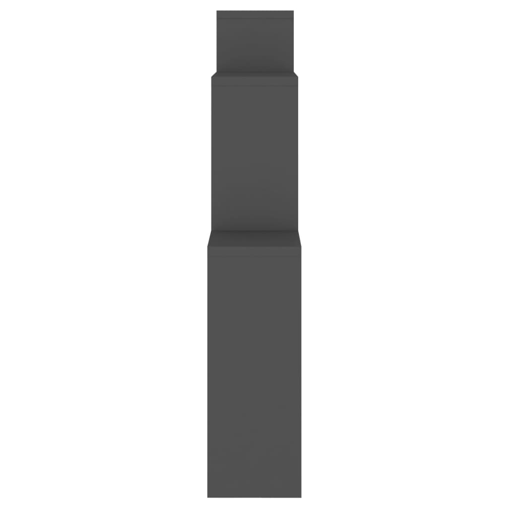 vidaXL Étagère cube Gris 80x15x78,5 cm Bois d'ingénierie