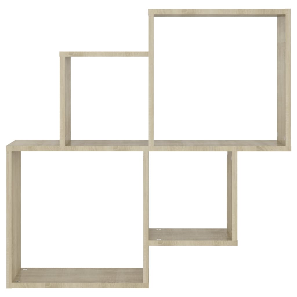 vidaXL Étagère cube Chêne Sonoma 80x15x78,5 cm Bois d'ingénierie