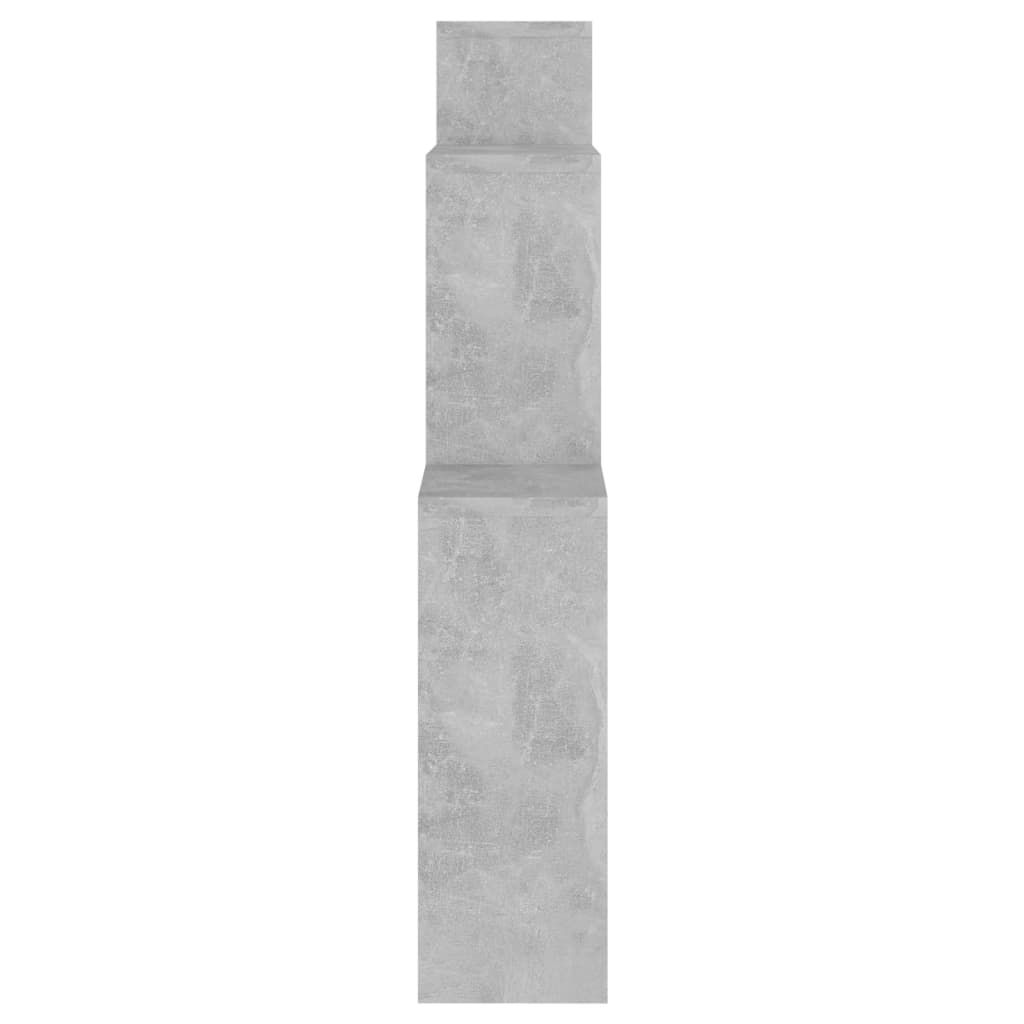 vidaXL Étagère cube gris béton 80x15x78,5 cm Bois d'ingénierie