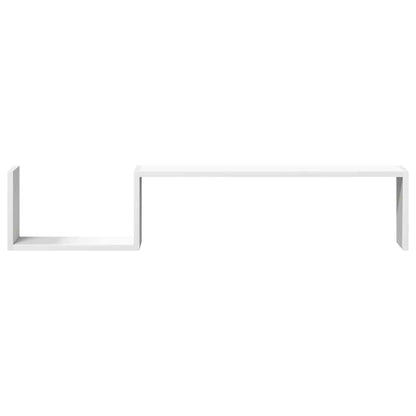 vidaXL Wandregale 2 Stk. Weiß 100x15x20 cm Holzwerkstoff