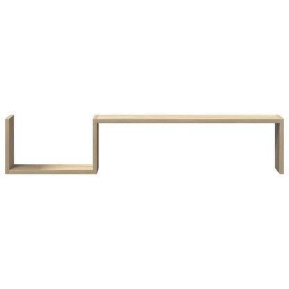 vidaXL Wandregale 2 Stk. Sonoma-Eiche 100x15x20 cm Holzwerkstoff