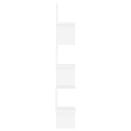 vidaXL Étagère d'angle murale Blanc 20x20x127,5 cm Bois d'ingénierie