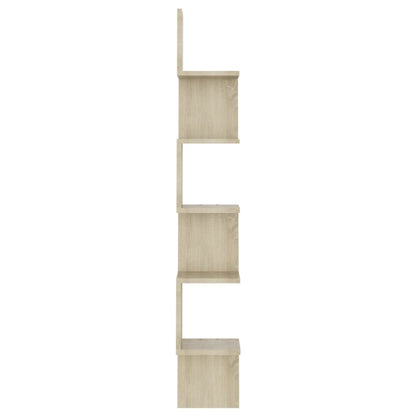 vidaXL Wand-Eckregal Sonoma-Eiche 20x20x127,5 cm Holzwerkstoff