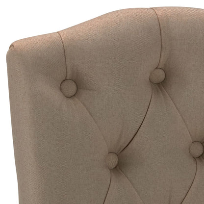 vidaXL Chaises de salle à manger 4 pcs Taupe Tissu