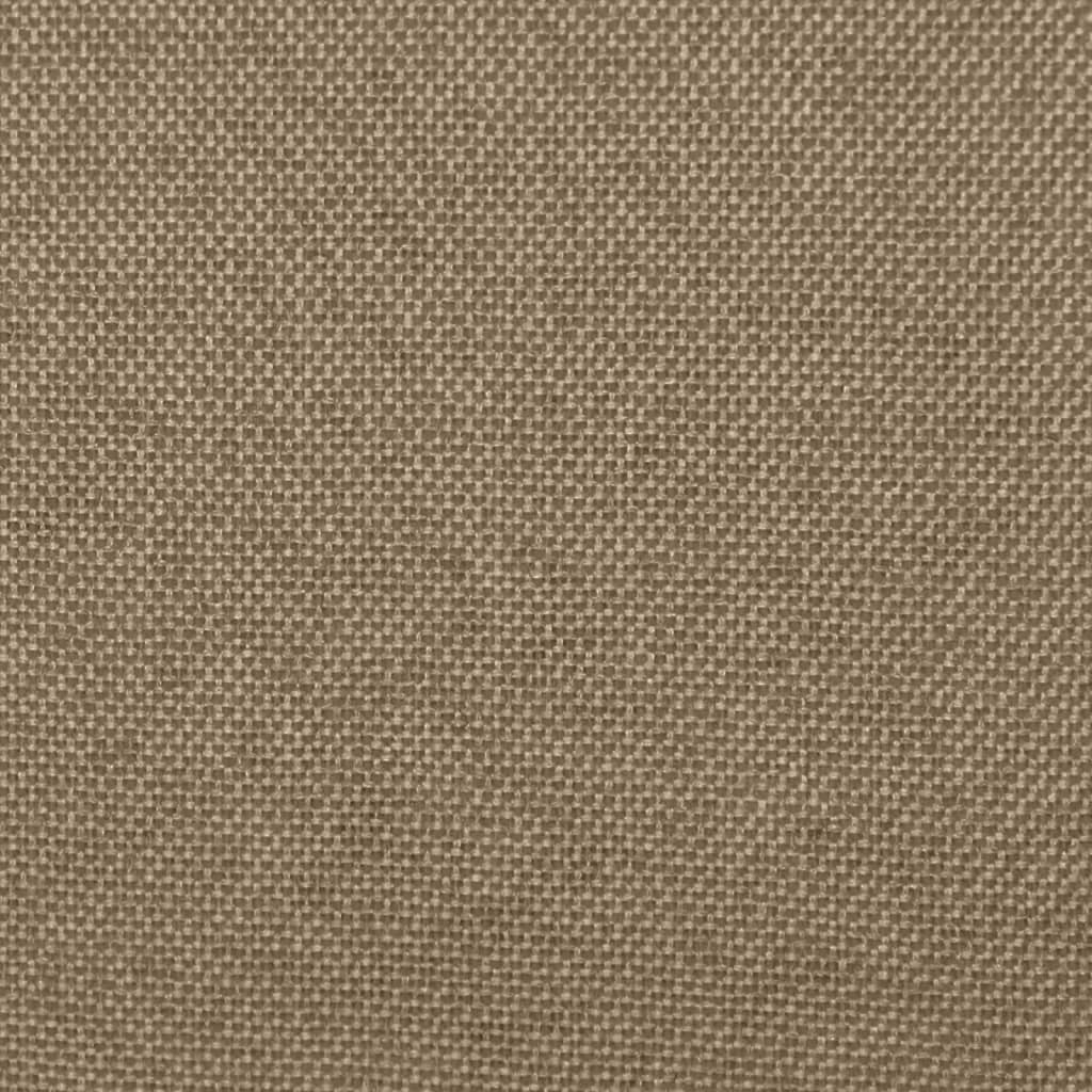 vidaXL Chaises de salle à manger 4 pcs Taupe Tissu