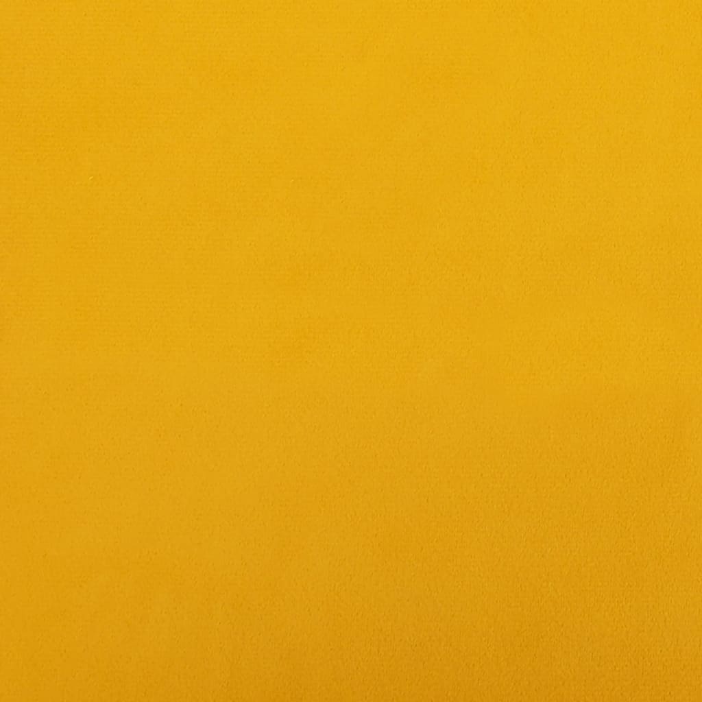 vidaXL Chaises de salle à manger 2 pcs Jaune Velours