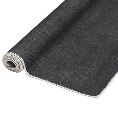 vidaXL Teppichläufer Waschbar Faltbar Anthrazit 80x300 cm Polyester