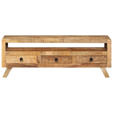 vidaXL Meuble TV 110x30x40 cm Bois de manguier massif