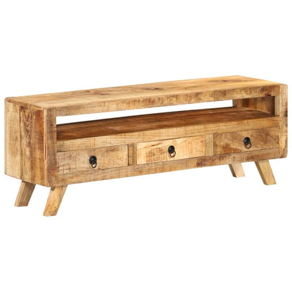 vidaXL Meuble TV 110x30x40 cm Bois de manguier massif