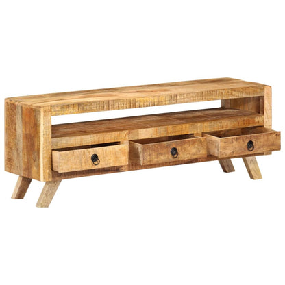 vidaXL Meuble TV 110x30x40 cm Bois de manguier massif