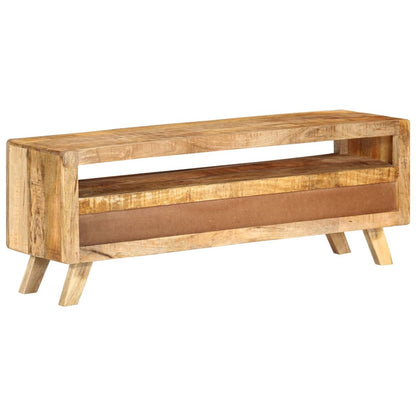 vidaXL Meuble TV 110x30x40 cm Bois de manguier massif