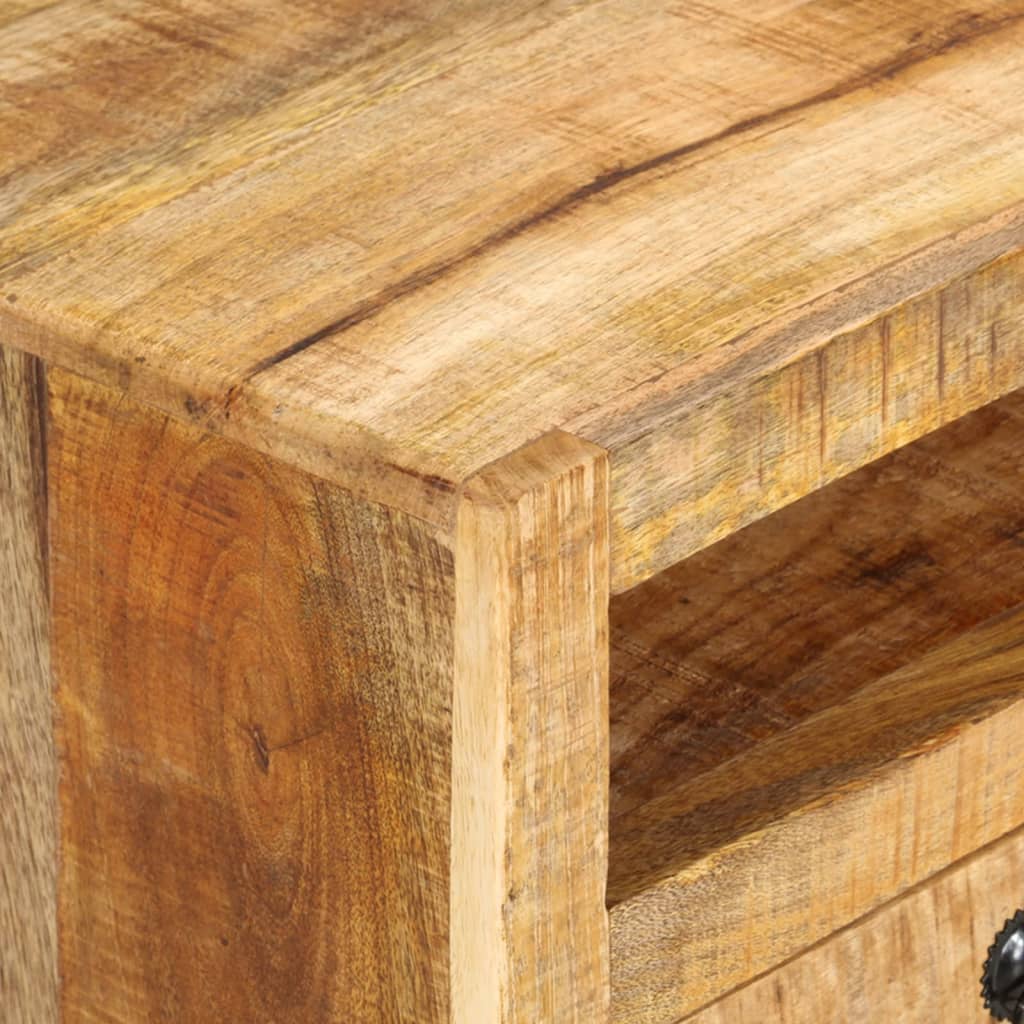 vidaXL Meuble TV 110x30x40 cm Bois de manguier massif