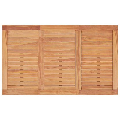 vidaXL Garten-Esstisch 150x90x75 cm Massivholz Teak