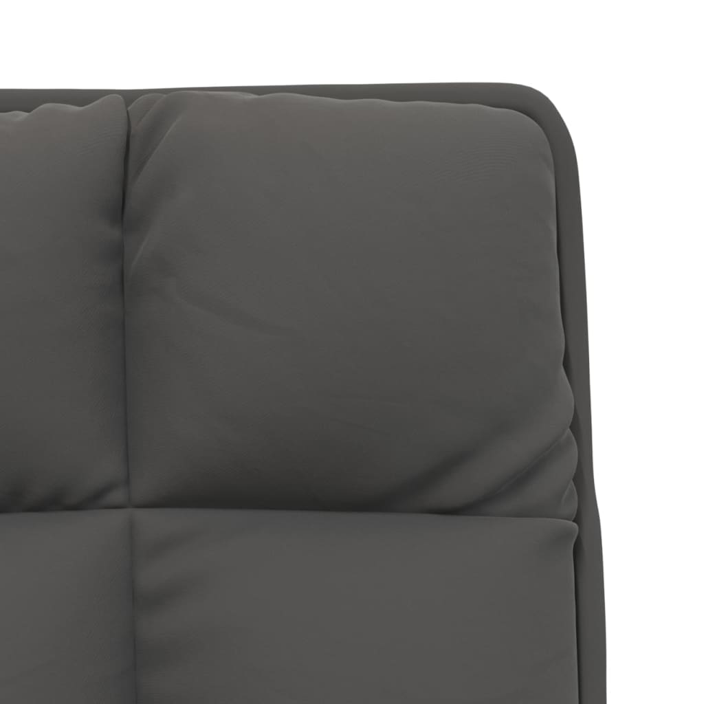 vidaXL Relaxstuhl mit Metallgestell Dunkelgrau Samt