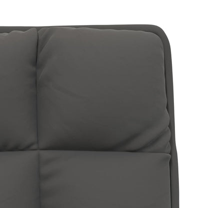 vidaXL Relaxstuhl mit Metallgestell Dunkelgrau Samt