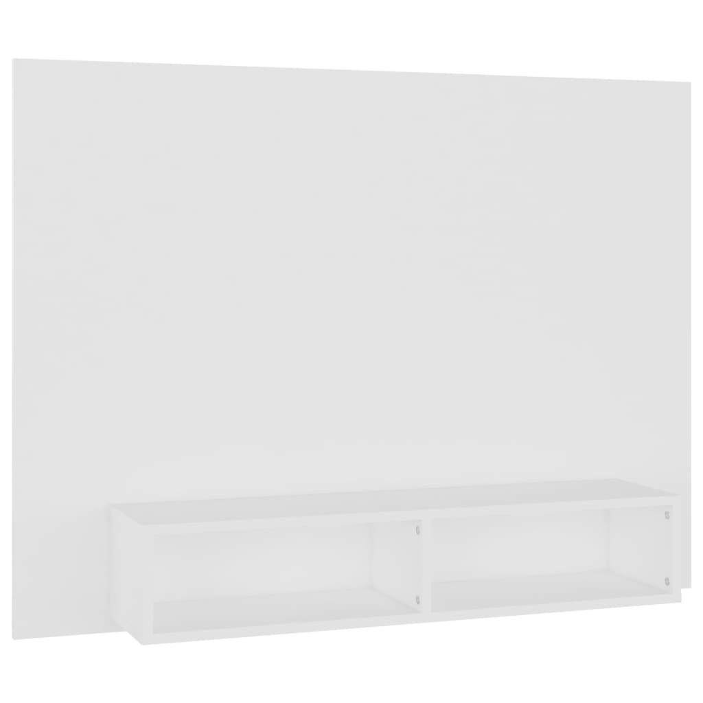 vidaXL Meuble TV mural Blanc 120x23,5x90 cm Bois d'ingénierie