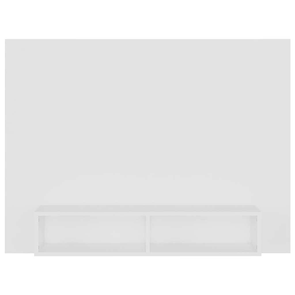 vidaXL Meuble TV mural Blanc 120x23,5x90 cm Bois d'ingénierie