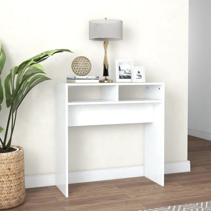 vidaXL Konsolentisch Weiß 78x30x80 cm Holzwerkstoff