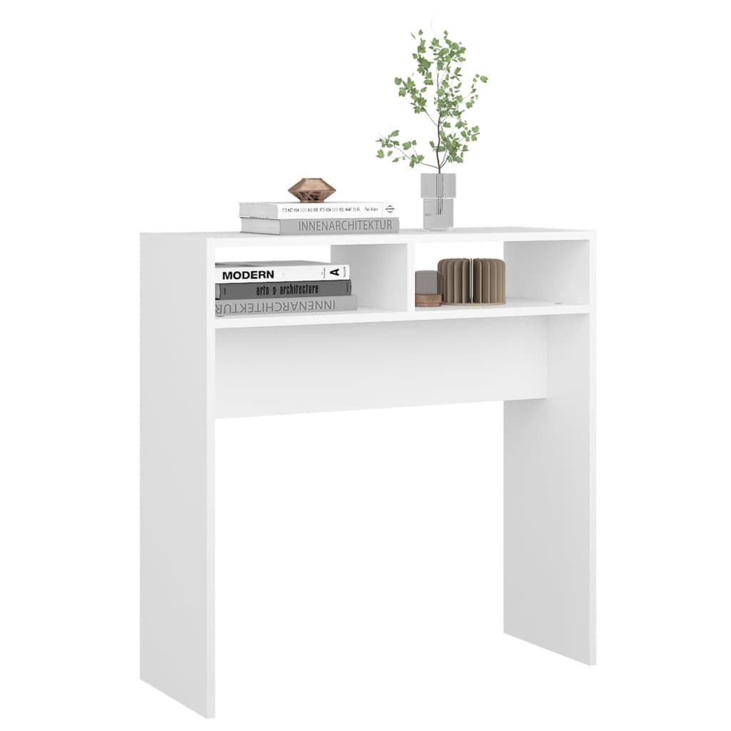 vidaXL Konsolentisch Weiß 78x30x80 cm Holzwerkstoff