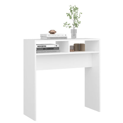 vidaXL Konsolentisch Weiß 78x30x80 cm Holzwerkstoff