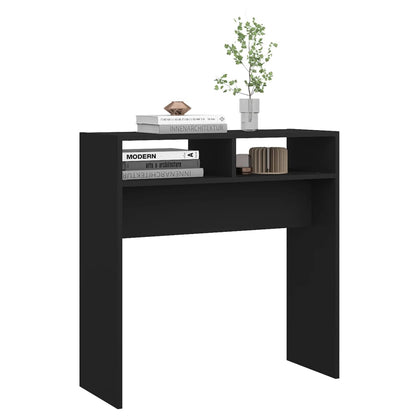 vidaXL Konsolentisch Schwarz 78x30x80 cm Holzwerkstoff