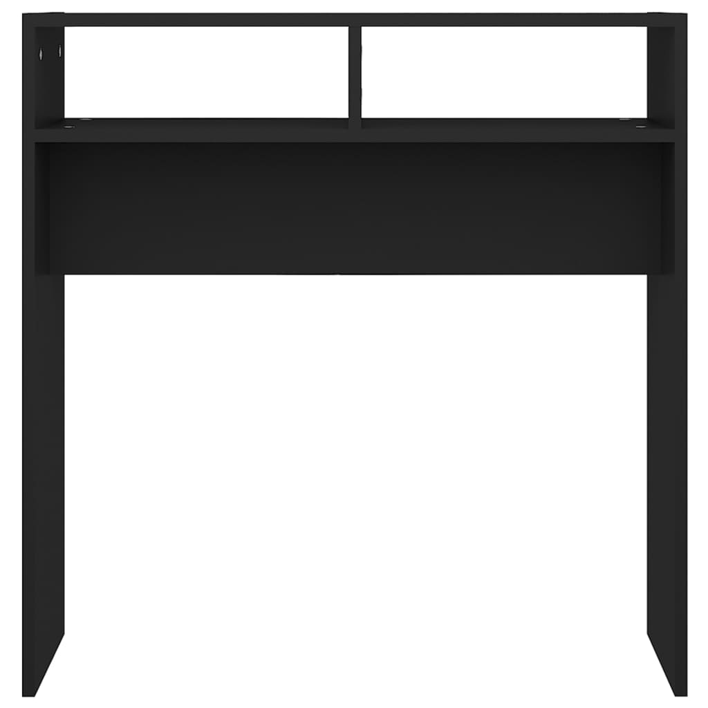 vidaXL Konsolentisch Schwarz 78x30x80 cm Holzwerkstoff