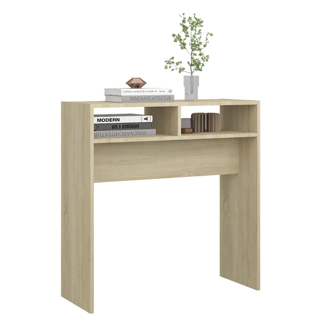 vidaXL Konsolentisch Sonoma-Eiche 78x30x80 cm Holzwerkstoff