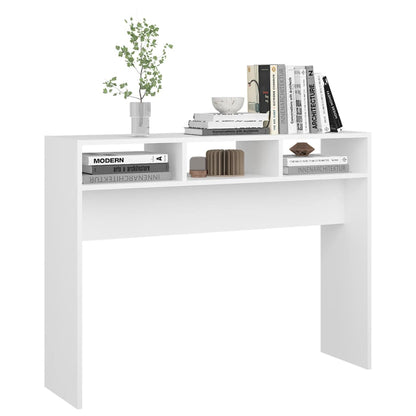 vidaXL Konsolentisch Weiß 105x30x80 cm Holzwerkstoff
