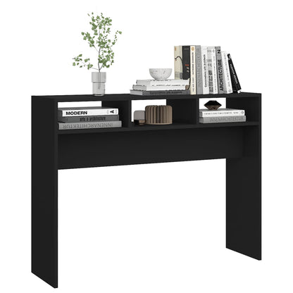 vidaXL Konsolentisch Schwarz 105x30x80 cm Holzwerkstoff