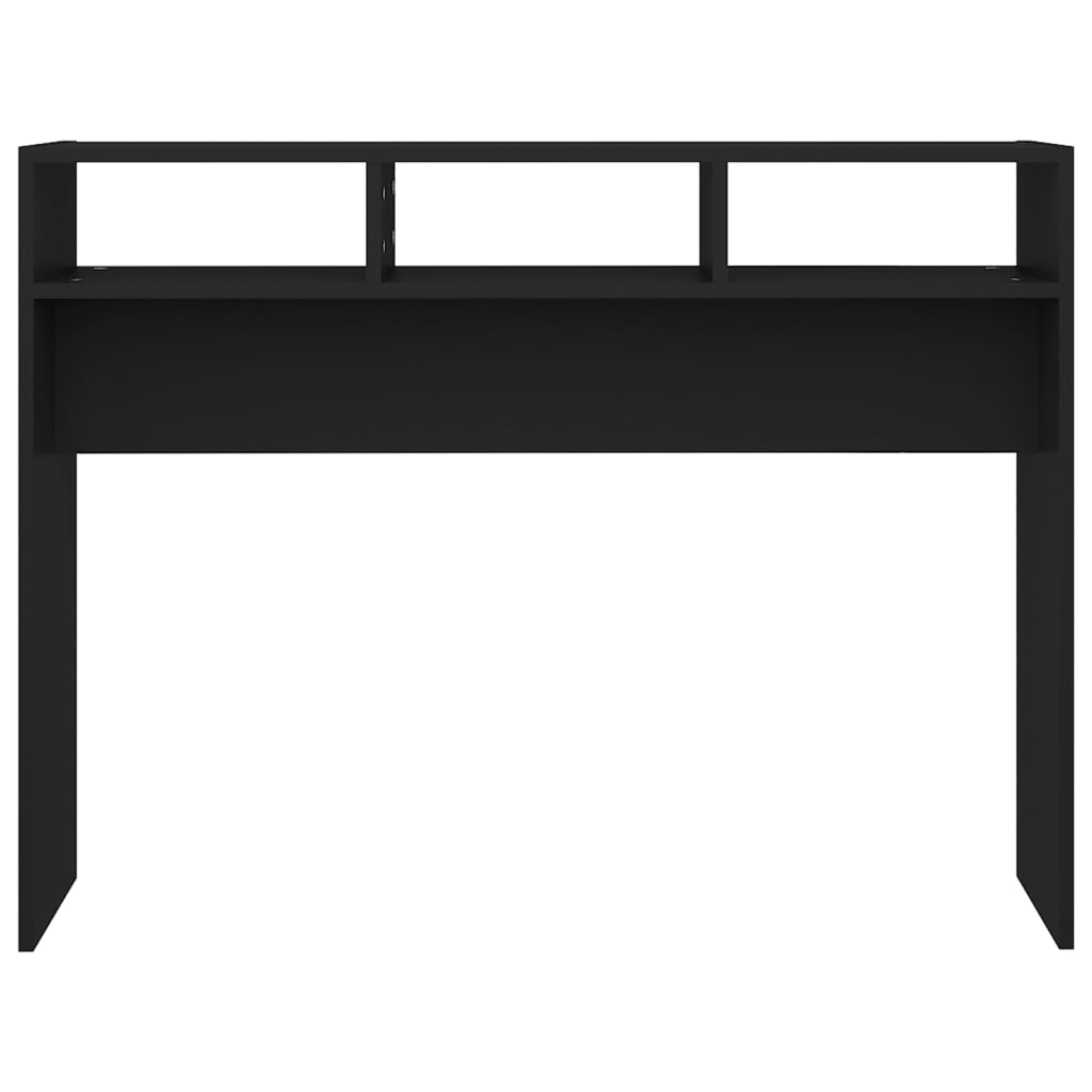 vidaXL Konsolentisch Schwarz 105x30x80 cm Holzwerkstoff