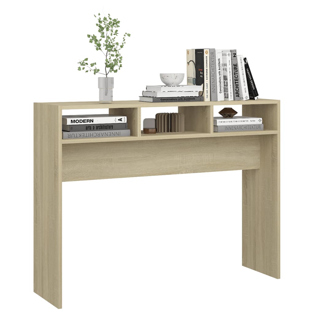 vidaXL Konsolentisch Sonoma-Eiche 105x30x80 cm Holzwerkstoff