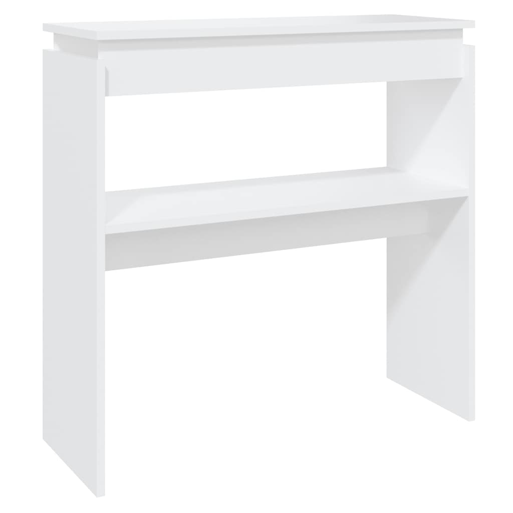 vidaXL Konsolentisch Weiß 80x30x80 cm Holzwerkstoff