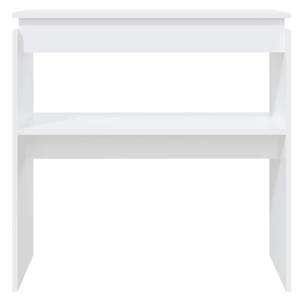 vidaXL Konsolentisch Weiß 80x30x80 cm Holzwerkstoff