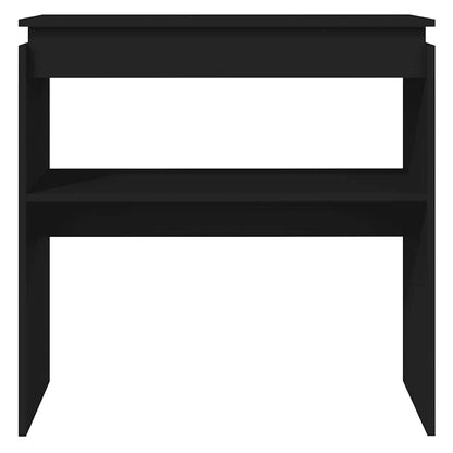 vidaXL Konsolentisch Schwarz 80x30x80 cm Holzwerkstoff