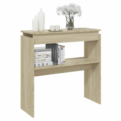 vidaXL Konsolentisch Sonoma-Eiche 80x30x80 cm Holzwerkstoff