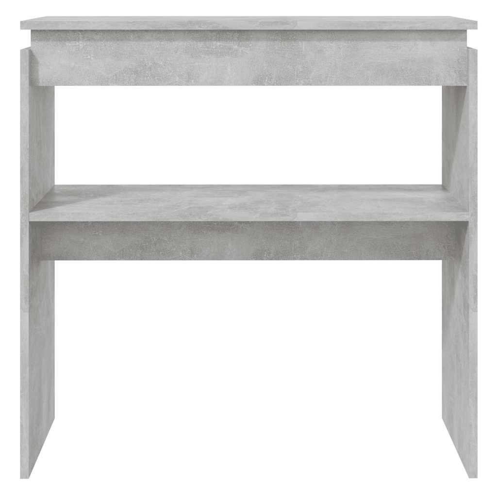 vidaXL Table console Gris béton 80x30x80 cm Bois d'ingénierie
