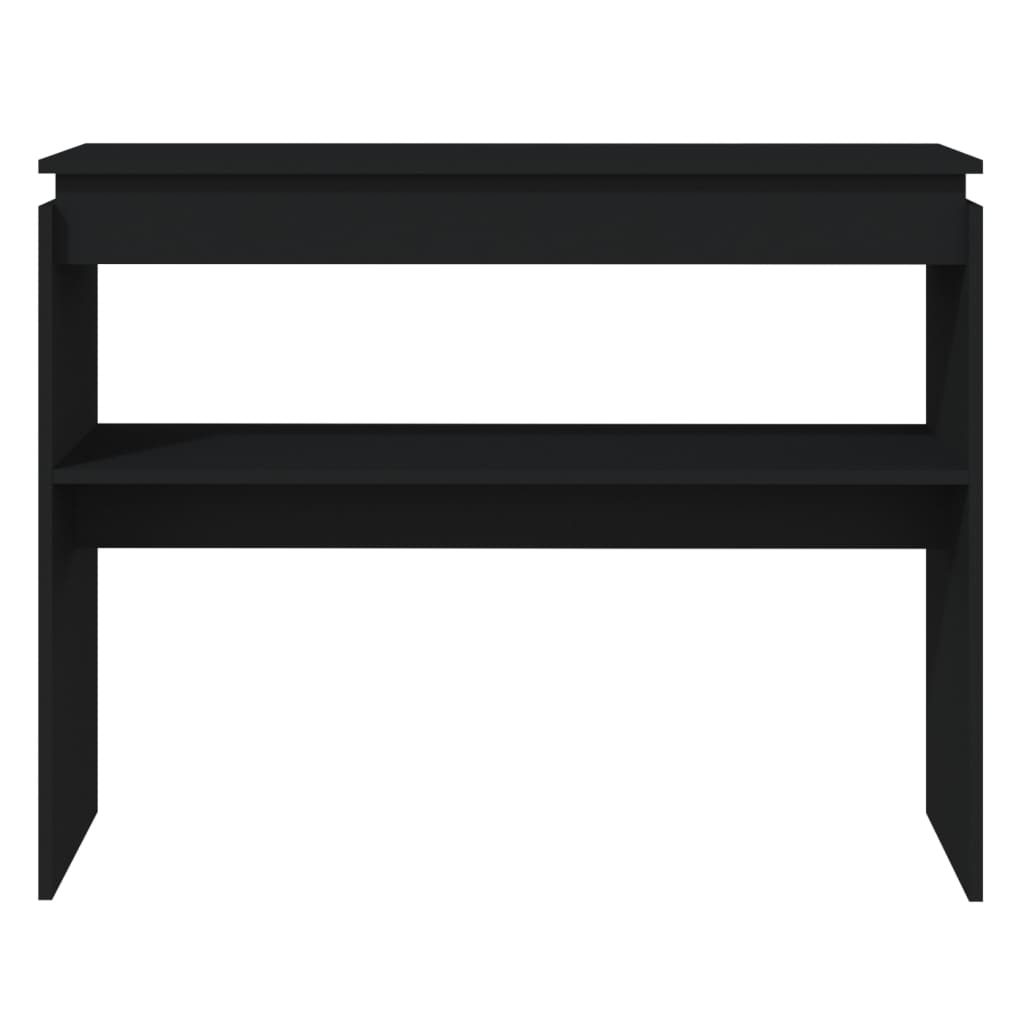 vidaXL Konsolentisch Schwarz 102x30x80 cm Holzwerkstoff