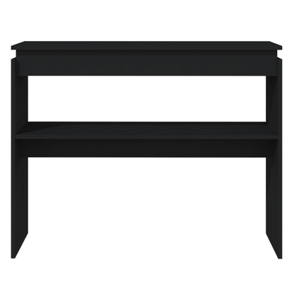 vidaXL Konsolentisch Schwarz 102x30x80 cm Holzwerkstoff
